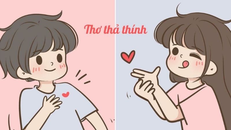 Thơ thả thính được cả nam và nữ ưa thích