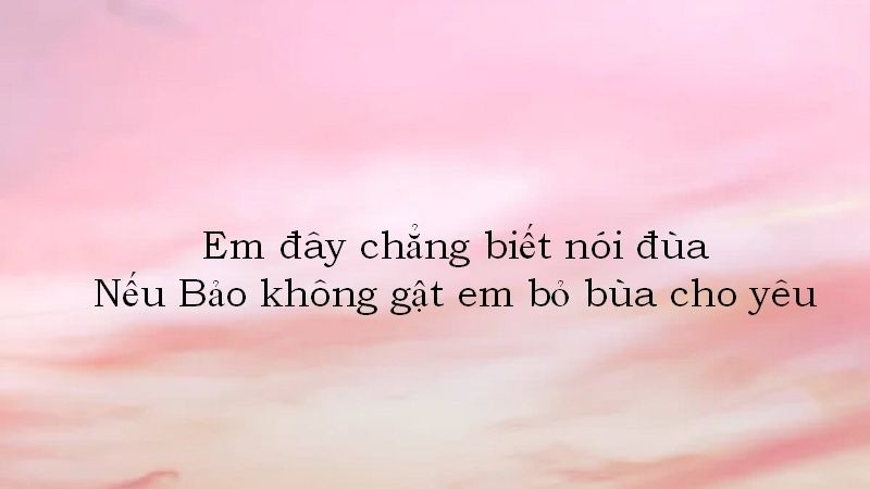 Thơ thả thính theo tên Bảo cực ấn tượng